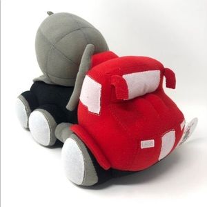 Soft Plush Cement Mixer Truck Construction Toy 10”